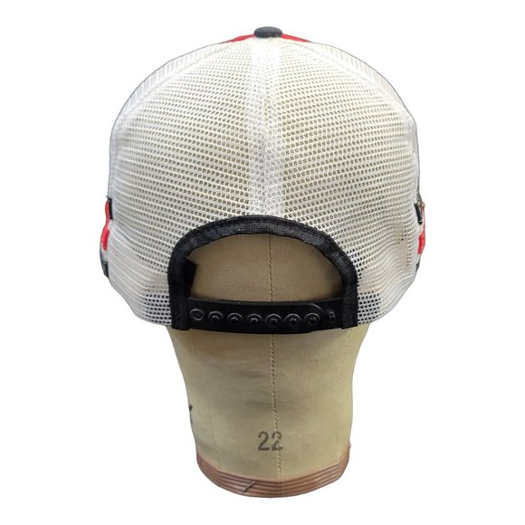 Vintage Motorcraft Quality Parts 3 Stripe Trucker Hat Mesh Snapback Cap USA READ - Picture 4 of 13